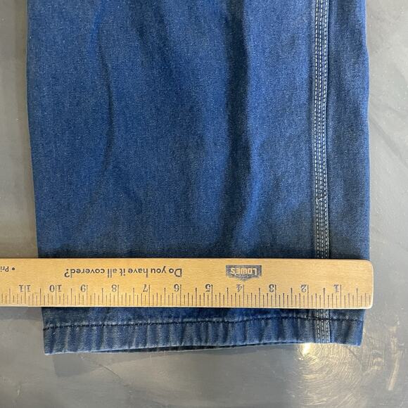 Liberty Bib Overalls Men's Size 42x30 Stretch Denim Workwear Carpenter Pants - Picture 4 of 7